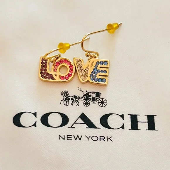 Coach Rainbow Love Earrings - Picture 9 of 12